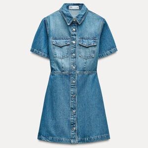 Denim mini dress